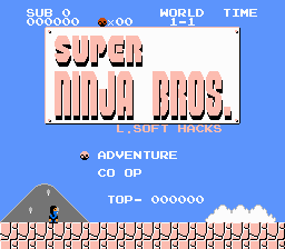 Super Ninja Bros Title Screen